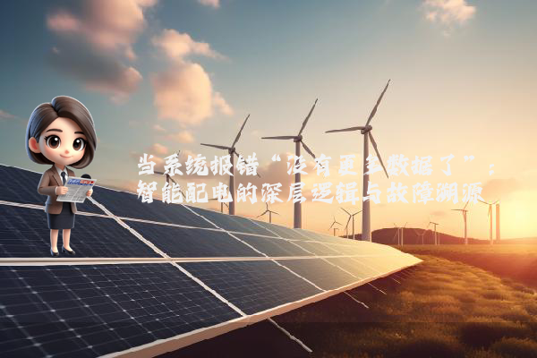 当系统报错“没有更多数据了”：智能配电的深层逻辑与故障溯源