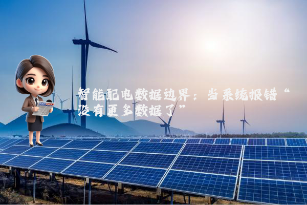 智能配电数据边界：当系统报错“没有更多数据了”